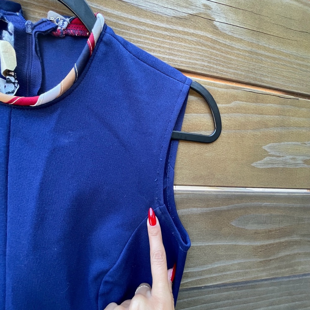 Right on! By Estivo navy blue jumpsuit true vintage 70s - Picture 12 of 14